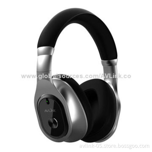 Fashionable Headband Active Noise-canceling Headphones with Heavy Bass for Airplane and Subway
